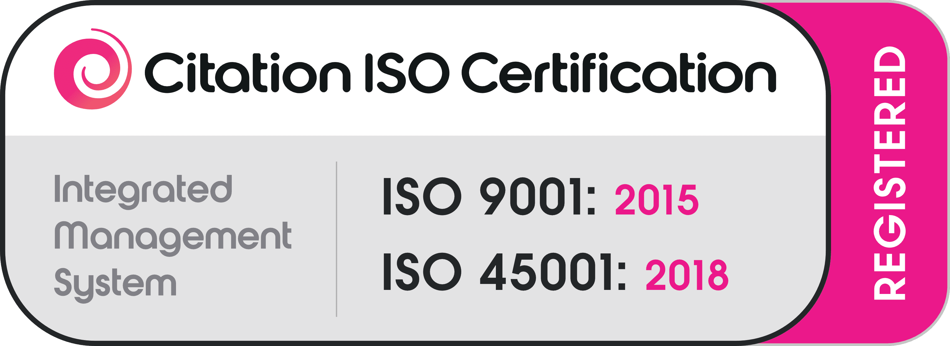 ISO 9001 and ISO 45001 Certification